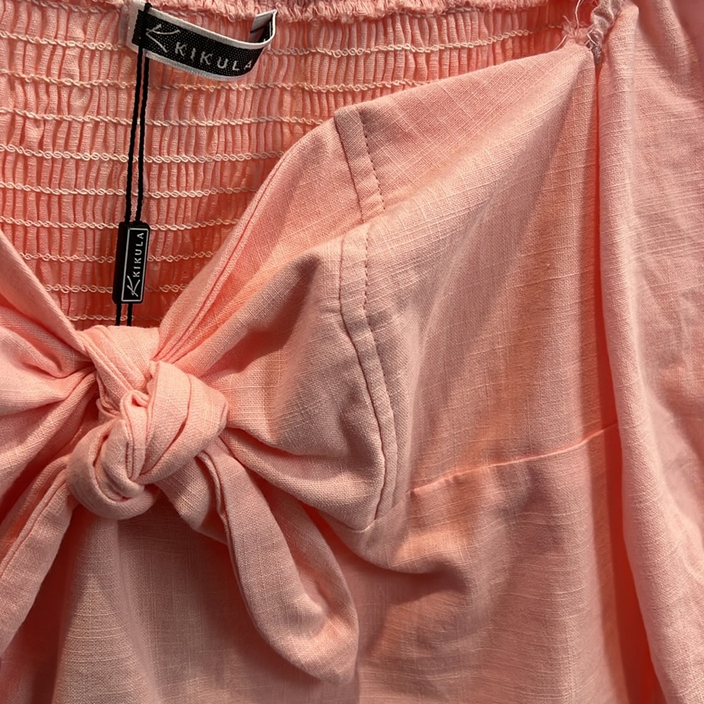 Linen crop Top - Picture 3 of 4